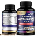 Organické Cadane Ashwagandha doplňky - Paměť, imunitní systém a podpora síly - 7in1 Koncentrované s kurkumou, Maca Root, Berberine & Více - 90 Veganské kapsle pro 3měsíční dodávky