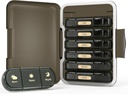 Týdenní porce pořadatel 3X denně, 7 den Pill Box 3 Times, přenosný pro cestovní pilulky pouzdro pro pilulky / vitamín / rybí olej / léky / doplňky (3x7 Black)
