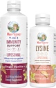 MaryRuth Organics Lysine Liposomal (Snickerdoodle) & Imunity (Ginger Vanilla) 124; Clean Label Project ověřený ® Gluten 124; Vitaminy pro imunitní podporu a krásu 124; Vegan, Non- GMO, gluten zdarma