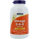 Nyní Potraviny 2 balení Omega 3-6-9, 1000 mg, 250 Softgels
