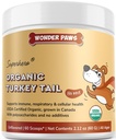 Wonder Paws Organic Turkey Tail Houba pro psy - Výkonný krůtí Tail pro psy Houba Prášek pro imunitu, Respirační, Digestion & Cellular Health- s Beta Glucans & Polysacharidy - 2.12 oz