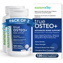 NatureCity True- Osteo + Bone Support with Ashwagandha - for Strength & Density - Plant- Based Calcium with Organic AlgaeCal, Magnesium, Vitamin D3, K2, Silicon & Stress Support PHAR124; 240 Veggie Capsules
