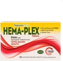 NaturesPlus Hema- Plex Iron - 30 Slow-Release Tablety, balení po 3 - Total Blood Health - 85 mg Chelated Iron - S vitaminem C & Bioflavonoidy - Non GMO, Vegetarian & gluten Free - 90 Total Servings