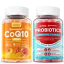 NEVISS Sugar- Free CoQ10-250mg / 500mg Plněné gumy + Probiotické gumy bez cukru