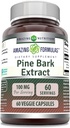 Amazing Applicas Pine Bark Extract 100 Mg CLANE124; Vegetarian Capsule Supplement CLANE124; Non- GMO CLANE124; Non- GMO CLANE124; Gluten- Free CLANE124; 1 Pack CLANE124; 60 Počet balení