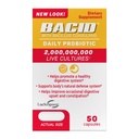 Bacid Daily Probiotic s Bacillus coagulans, 50 Počet, dodatek k trávení zlepšit příležitostné zácpy