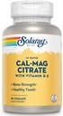 SOLARAY Cal- Mag Citrate w / D 2 1: 1 1; 90 VegCaps