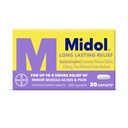Midol Long Lasting Relief 20ct: Midol Long Lasting Relief, Menstrual Symptom Reliever & Fever Reducer, Kaplety s acetaminofen pro Menstrual Pain Relief - 20 Počet obalů