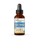 Doplněk 1 oz Focus with Ashwagandha for Kids & Natural Moringa Extract for a Serene and Genius Mind - Non- GMO Focus Vitamíny for Kids - Made in USA