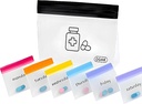 Pill Pouches sáčky pro cestování opakovaně použitelné, 7 den barevné mini plastové tašky, Travel Pill Organizátor, Malé Pill sáčky & Velké cestovní Pill Kontejner, Medicine Storage Bag, Clear Lock Bags Cutter 124; Inc. Pill Cutter