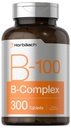 Horbäach Vitamin B-100 Komplexní 124; 100% denní hodnoty IR 124; 300 Tablety IR 124; Vegetariánské, Non- GMO, a gluten zdarma dodatek