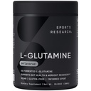 Sports Research ® L-Glutamin - Recovery cvičení, Imunitní zdraví & Gut Zdraví Podpora - 5 G per Serving - 10.58 Oz