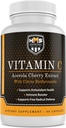 Acerola Cherry a Citrus Bioflavonoidy vitamin C dodatek - Podporuje antioxidační zdraví, imunitní booster - Vegan, Organic - 90 Kapsle, 90 Den Suply