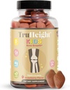 TruHeight Kids Bone Growth Gummies (Strawberry, Ages 2 +) All Natural Kids & Toddler Vitamíny - Vitamin D, vápník, K, Magnesium Multivitamin, Růst a vývoj, Staví silné kosti, D3 K2, Vegan