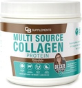 CB doplňky Multi kolagen protein - Hydrolyzované kolagen pro kloub, kůže, gut, vlasy a nehty zdraví - Čokoláda ochucený prášek s typy I, II, III, V & X - Grass-Fed & Clean - 58 Služeb