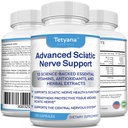 Advanced Sciatic Nerve Support Relief: Alpha Lipoic Acid Vitamin, Benfotiamin - 12 v 1 Sciatica doplňky - 120 Capsules - 30-60 Supply - Made in USA