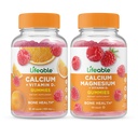 Živé vápník s vitaminem D + hořčík vápenatý, Gummies Bundle - Velký Ochutnávání, Vitamin dodatek, Lepek zdarma, GMO zdarma, Žvýkací