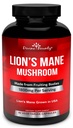 Lions Mane Houba Kapsle - 1800mg Strongest Lion 's Mane Houba Dodatek - Non- GMO Lions Mane Extract Powder - Nootropic Brain Supplement - Brain & Imunitation Support - 90 Vegetariánské Caps
