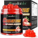 Kreatin Monohydrát Gummie pro muže Ženský růst svalů, Cukr zdarma - Zlepšit sílu a výkon, Bulk doplňky Creatin - Předcvičení Gummies - 120ks