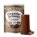 Čtyři Sigmatické organické bílkoviny na bázi plantáže Powder Creamy Cacao Protein s Lví hřívou, Chaga, Cordyceps a další 124; Clean Vegan Protein zvýšený pro funkci mozku a imunitní podporu 124; 21.16 oz