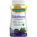 Přírodní Bounty Elderberry Gummies, Dietní dodatek, Podporuje imunitní zdraví, Obsahuje vitamín A, C, D, E a zinek, 100 mg, 120 Gummies
