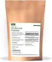 Organic Spirulina Powder, Non- GMO, USDA Certified, Superfood s vysokým obsahem bílkovin, Boost energie, Vylepšení imunity, Individuální balíček