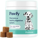 Pawfy Probiotika pro psy CZ124; Podporuje trávicí zdraví, Průjem pro malé, velké psy CZ124; Zlepšuje Gut zdraví CZ124; Anti kvasinkové doplňky CZ124; Kožní zdraví Sezónní Alergie Podpora - 30 Žvýkačky (Bacon)