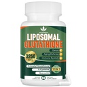 3250 MG Liposomal Glutathione dodatek, Reduced L- Glutathione with Resveratrol, Quercetin, Antioxidant dodatek pro imunitní systém, gluten zdarma & Non- GMO, 60 Kapsle
