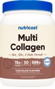 Nutricost Multi Collagen + Beauty & Protein Powder (Mléčná čokoláda Flavor) 30 Servings - s Biotin a kolagen Peptides, Non- GMO, gluten- Free