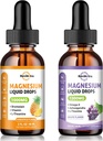 2 balení Magnesium- Complex Liquid Drops Ananas & Grape Flavor