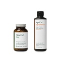 AlgaeCal Bundle - Všechny přírodní doplněk vápníku VIT D3 & K2, hořčík, boron a stopové minerály & Triple Power Omega33 Fish Oil Natural Liquid Emulsion with EPA DHA Curcumin, Astaxanthin