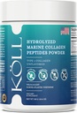 KÖLL Marine Collagen Peptides Powder (300g) Neochucený Sugar- Free Collagen pro ženy a muže, 10,000mg Hydrolyzovaný dodatek, Wild- Catched Sourced, Non- GMO, 0% konzervace typu 1 pro kosti a zdraví kůže