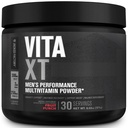 Jacked Factory Vita XT Performance Vitamin Powder - Daily Multivitamin Powder for Men with KSM- 66 Ashwagandha, Prebiotic Fiber, Vitamin A, C, D, K, B6, B12, & More - Fruit Punch, 30Sv