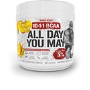 5% Nutrition Rich Piana AllDayYouMay BCAA Powder 124; Premium Intra & Post Workout Amino Acids, Hydration, Endurance, Muscle Recovery, Joint & Játra Podpora 124; 16.93 oz, 30 Servings (Mango Ananas)