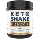 16oz Cheesecake Keto strava Náhradní Shake - Nízký karb Keto protein Powder Mix, Vysoký tuk Protein Shake with MCTs from Coconut Oil Powder, Collagen Peptides and Real USA Cream Cheese - 2 Net Carbs