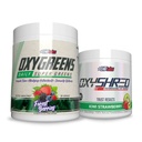 EHP Labs OxyShred + OxyGreens Bundle - Termogenní Pre Workout Powder & Trhací dodatek, Klinicky osvědčený Preworking Powder - Denní Super Green Powder, Spirulina Powder, Zelený Superfood Powder
