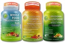 Imunitní a denní Wellness Support Bundle pro ženy a muže - Liposomální vitamin C 1500mg + Vegan celé jídlo Multivitamin No Iron + Liposomal Glutathione 500mg - Vegan, Non- GMO, Čistá denní Wellness podpora