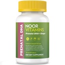 Noor Vitamíny Halal Prenatal Vitamíny s DHA a kyselina listová, esenciální vitaminy, Zázvor na Sooth maminka žaludek, železo, Softgels, Prenatální vitamín před / během / po těhotenství (1 měsíc dodávky)