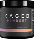 Kaged Nootropní Formule, Mindset, Focus and Productivity Dodatek, Stimulant Free, Vylepšení paměti, Mood, Clarity, 30 Služeb