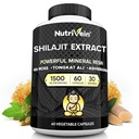 Nutriveral Premium Pure Himalayan Shilajit pro muže a ženy - 1500 mg - 60 Capsules - Výkonný Resin Extract smíchaný s Irish Sea Moss, Tongkat Ali, & Ashwagandha - Vitality, Clarity, & Performance