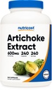 Nutricost Artichoque Extract 600mg, 240 Vegetariánské kapsle - Gluten Free, Non- GMO