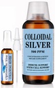 Koloidní stříbrné kapalné 124; 500 ppm, Extra síla (32 oz) se Spray láhev 124; Imunitní Supplement Support Supplementary 124; Stem Cell Supplementary 124; Wound Care & Superior Healing