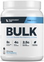 Transparentní Labs Bulk Pre Workout Powder - Přirozeně slazené Advanced Pre- Workout Formule pro budování svalů a sílu - 30 Služeb, modrá Malina