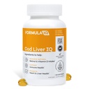 FIQ - Cod Játra IQ - Cod Játra Oil Softgels - Přírodní zdroj vitaminů A & D a Omega-3 mastné kyseliny - srdce, játra a imunitní zdraví - 100 Softgels