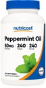Nutricost Peppermint Oil Softgels (240 SFG) (50 MG) - Gluten Free, Třetí strana Testováno a GMO Free