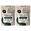 Jungle Powders Tongkat Ali Powder pro muže 200: 1 Extract, Fadogia Agrestis Extract Powder pro muže 50: 1 Koncentrace 5oz Dodatek
