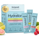 Feel Goods Hydration Hero, Variety Pack, 1.000mg Electrolytes Powder, Sugar Free, Magnesium, Organic Aloe Vera, L Theanine, Vitamin C, Vegan, Non GMO, On The Go Electrolyte Packets, 12 Count