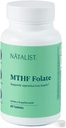 NATALIST MTHF Folát 1000 mcg (L-5-MTHF) Podporuje zdravou plodnost a těhotenství pro ženy - denní doplněk folátu pro reprodukční zdraví a vývoj plodu - Vegan, gluten- Free - 60 Tablet