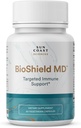 SUN COAST SCIENCES BioShield MD od Premium Imunity Support with Vitamin C, Vitamin D, Zink, for Focus, Clarity, Spojky Zdravé a svalové zotavení (60 Kapsle)