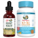 MaryRuth Organics Joint Health Liquid Drops & Vitamin K2 + D3 Gummies (Peach Mango a meruňka) 124; Label Project Ověřené 124; Vitamíny pro vápník, Joints, a Bone Support current 124; Vegan, Non- GMO, gluten zdarma